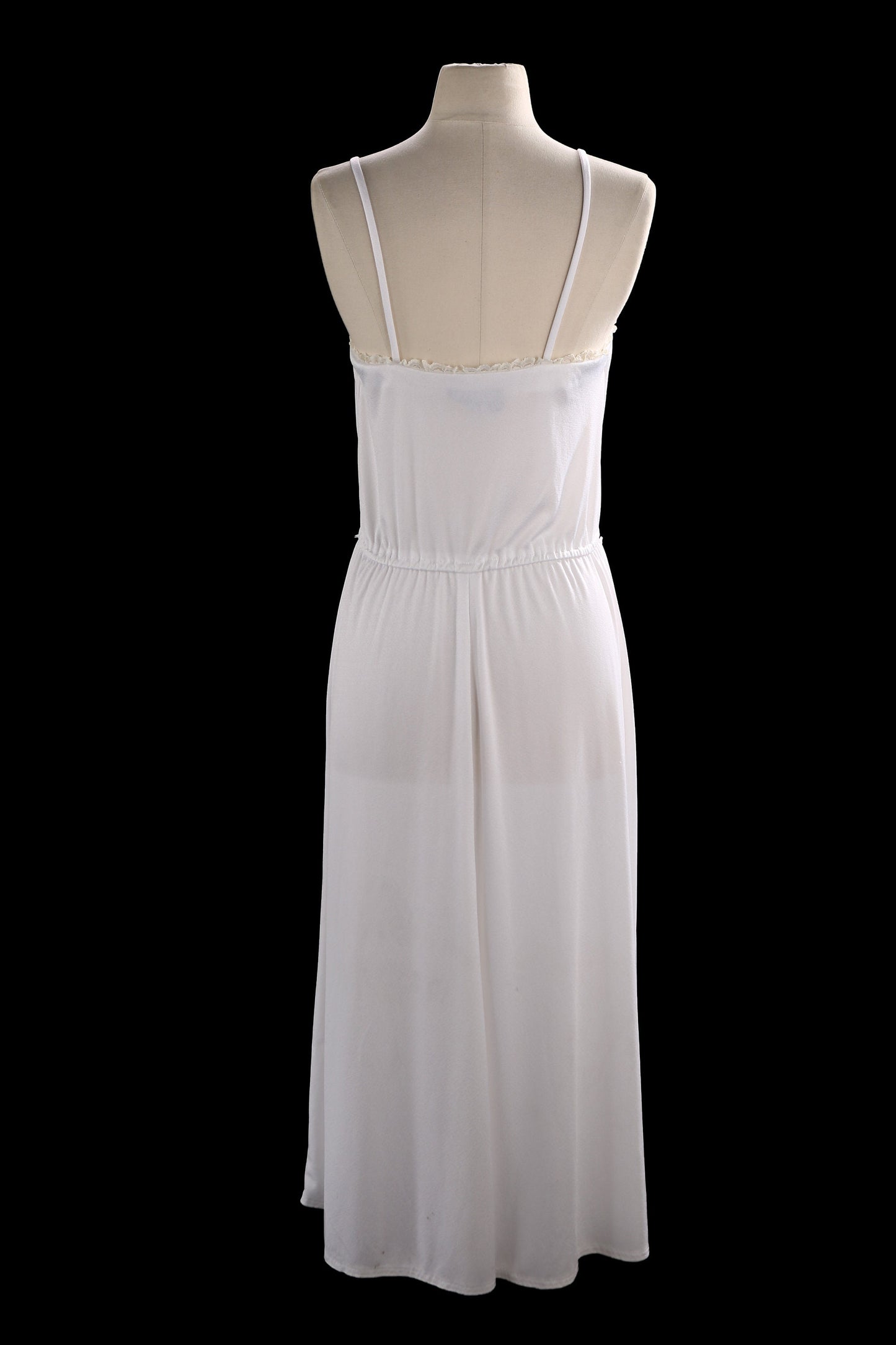 70s Women White Casual/ Summer Dress