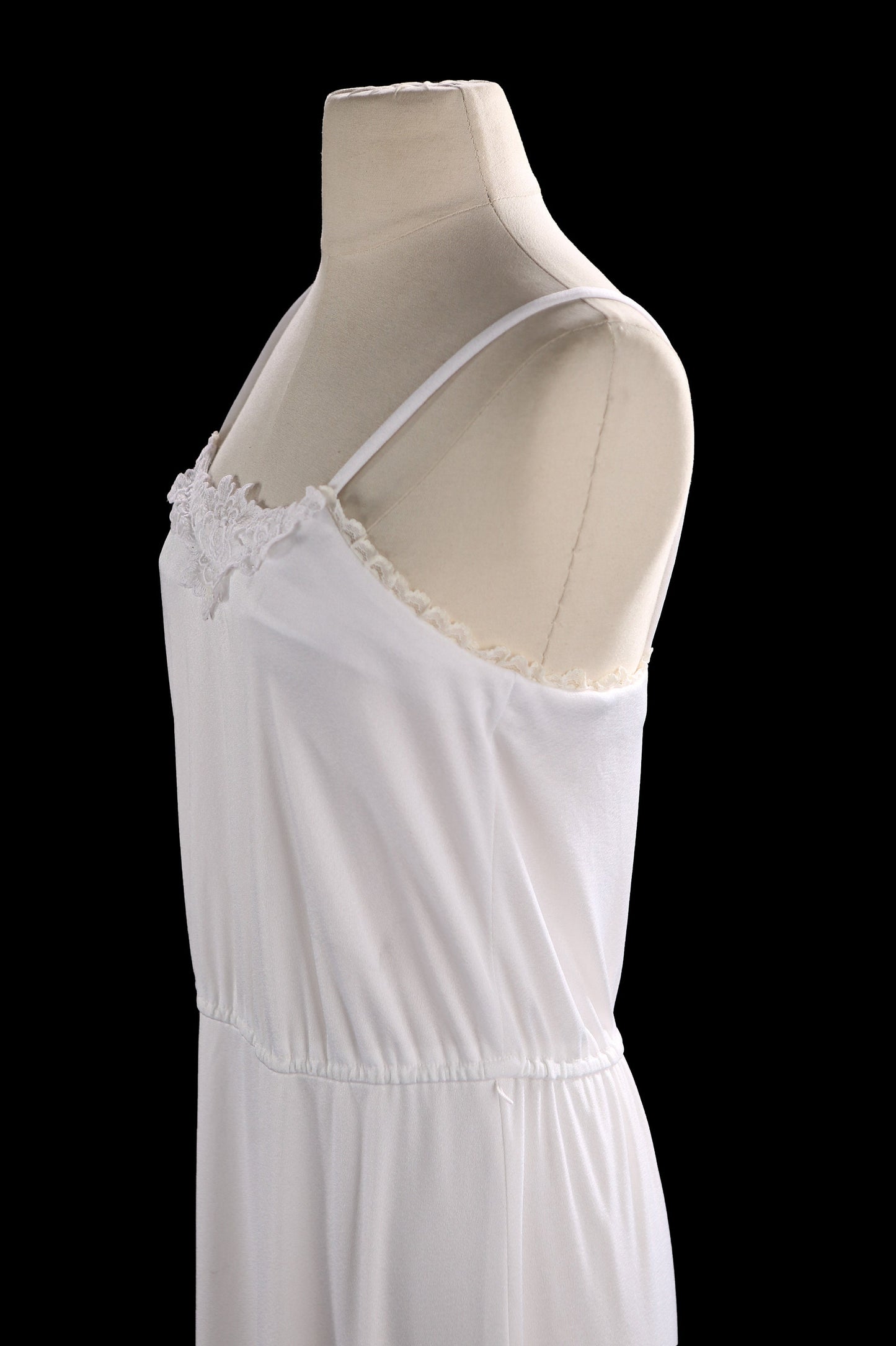 70s Women White Casual/ Summer Dress