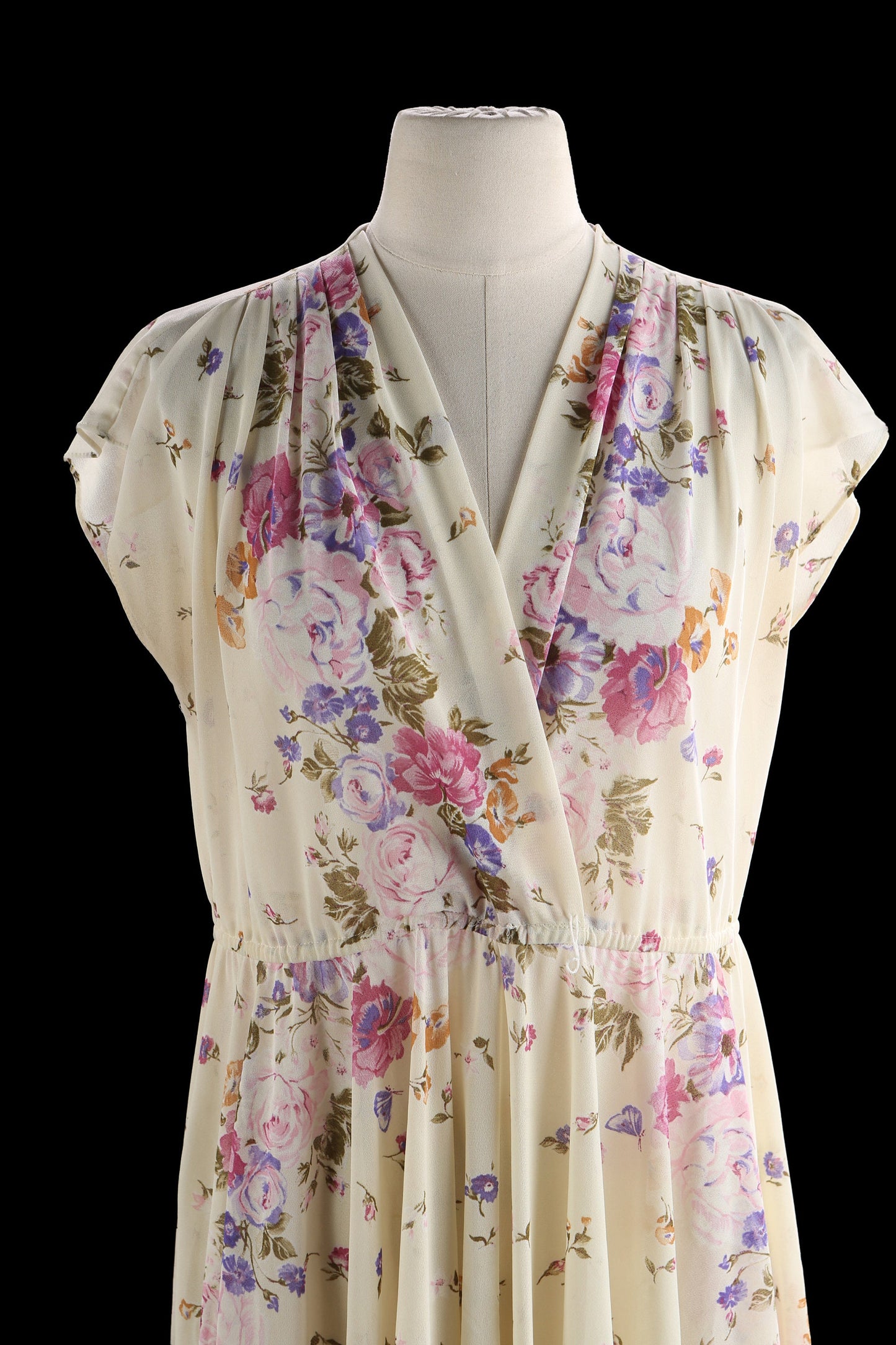 80s Summer Dress with Floral Print