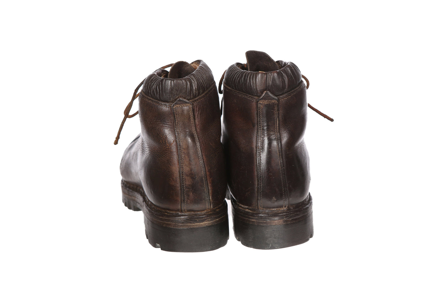 Vintage Brown Leather Boots / Lace Up / Hiking Style Boots - Men’s Size 9