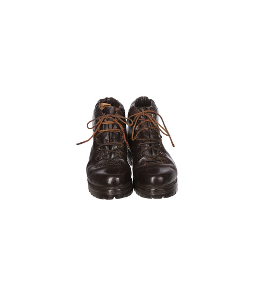 Vintage Brown Leather Boots / Lace Up / Hiking Style Boots - Men’s Size 9