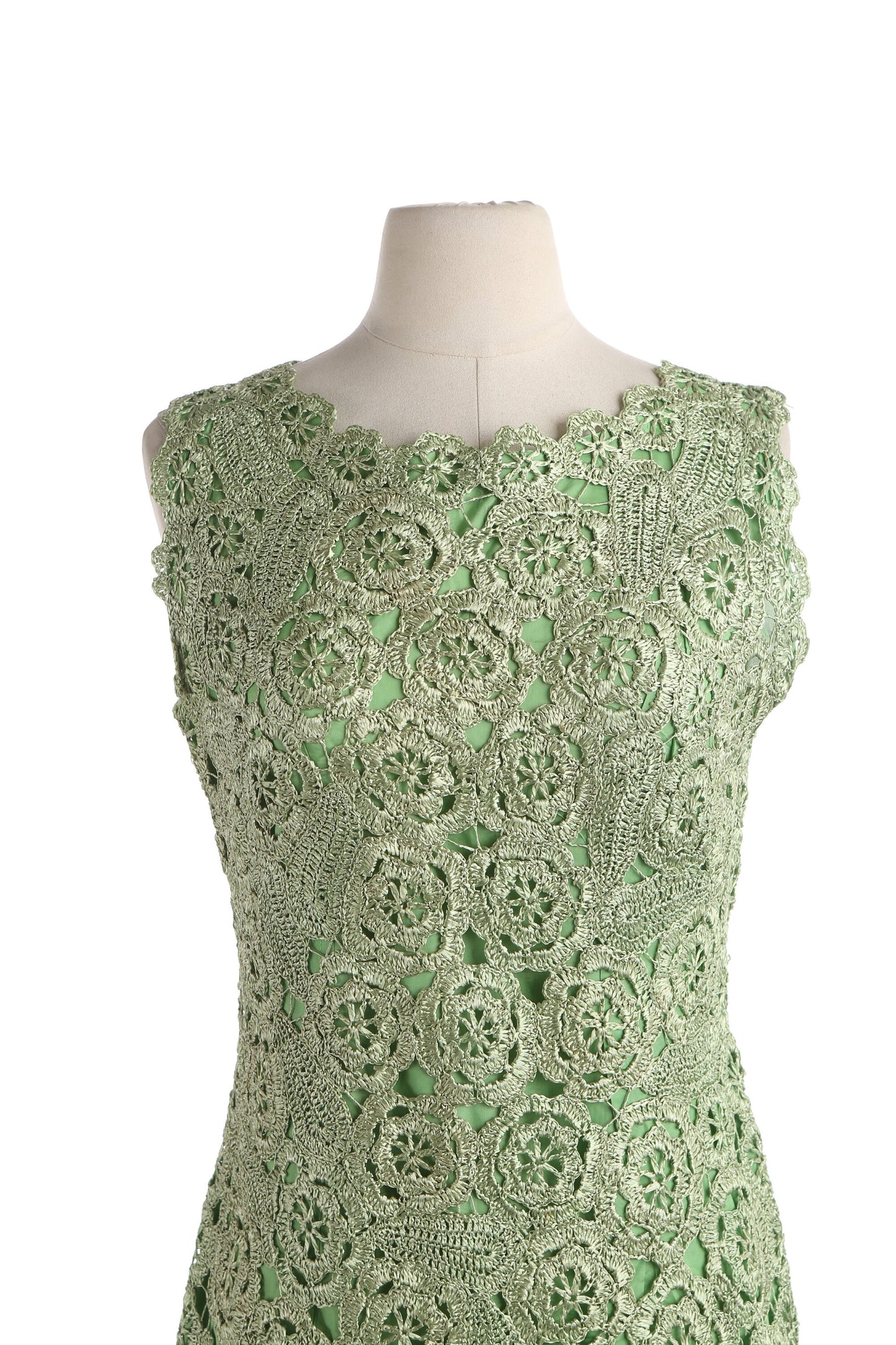 50s Women Green Casual Sheath Dress