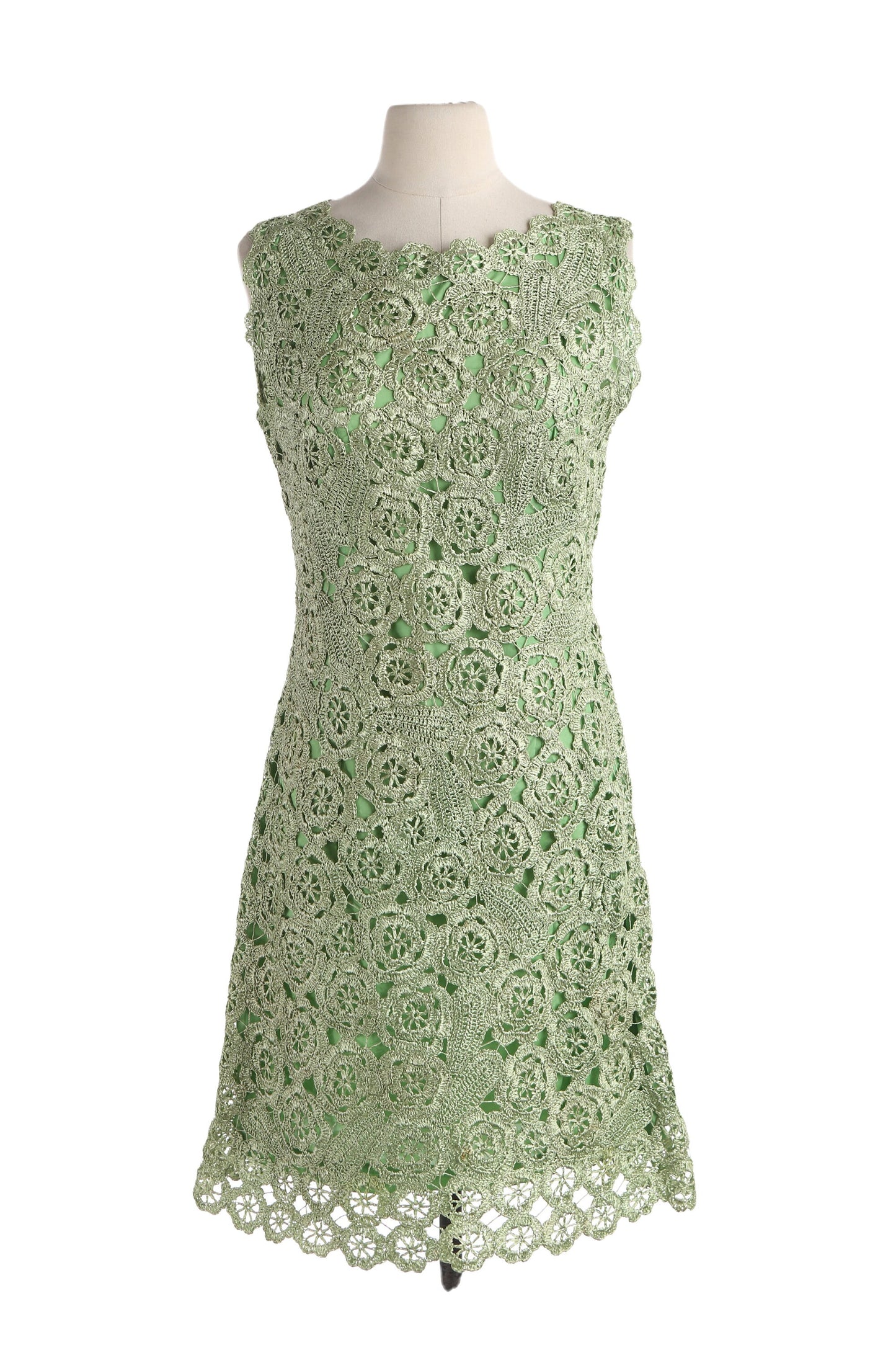 50s Women Green Casual Sheath Dress