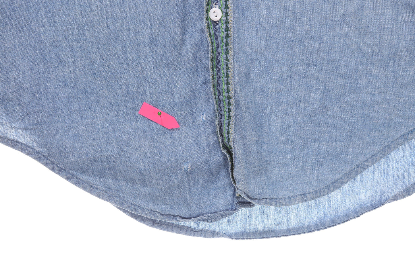 Vintage Men's Big Mac Blue Button Up Shirt