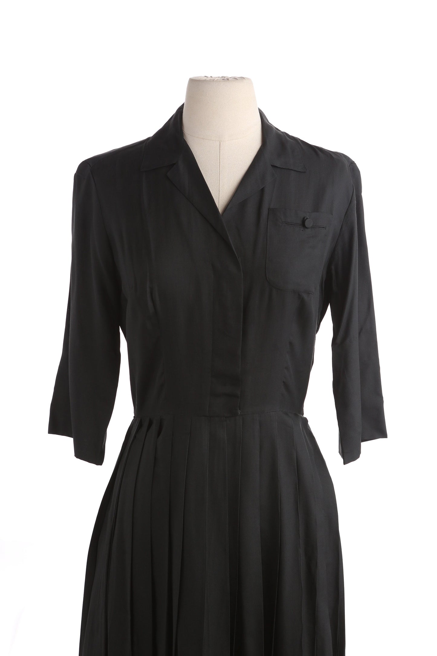 50s Women Black Casual Dress