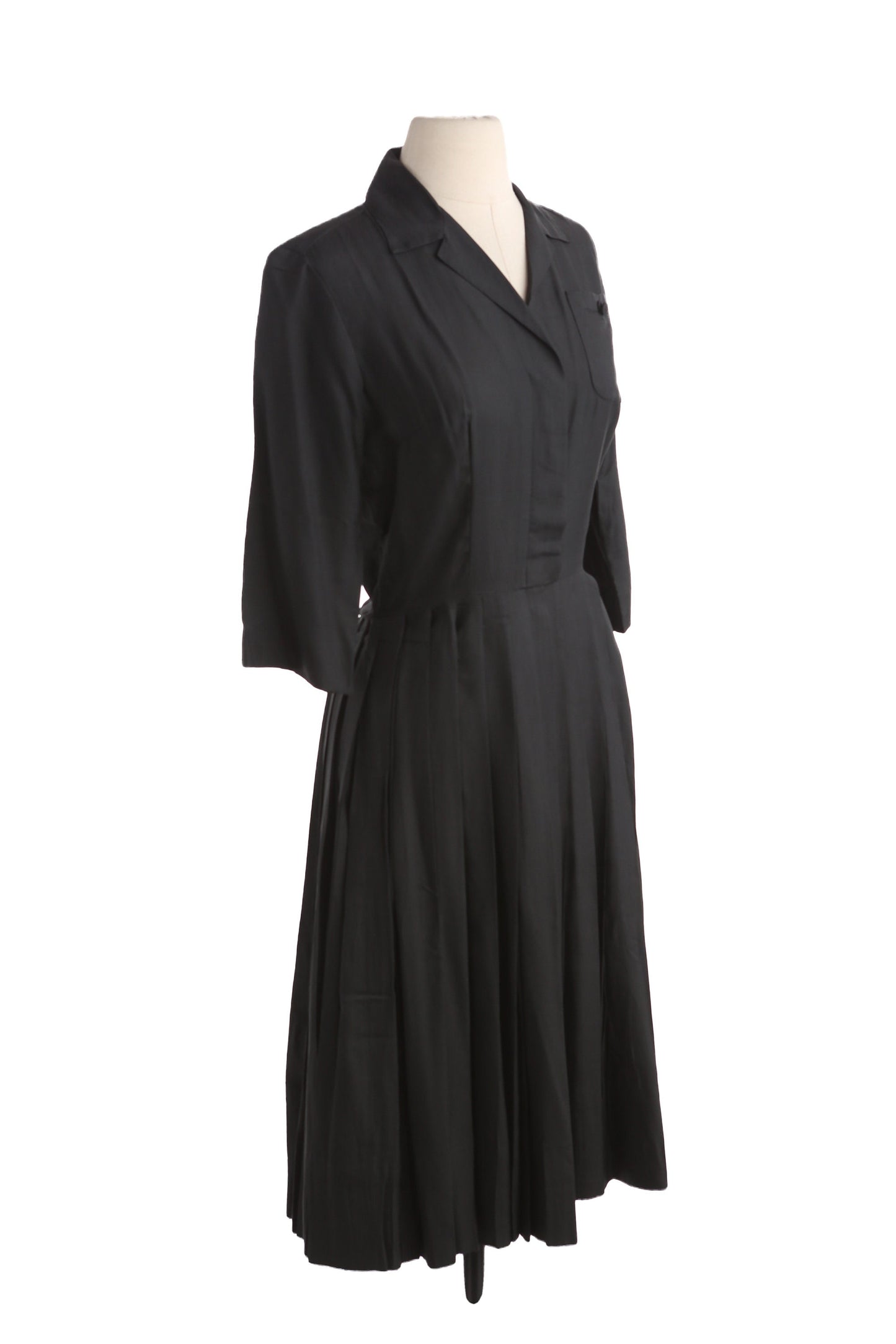 50s Women Black Casual Dress