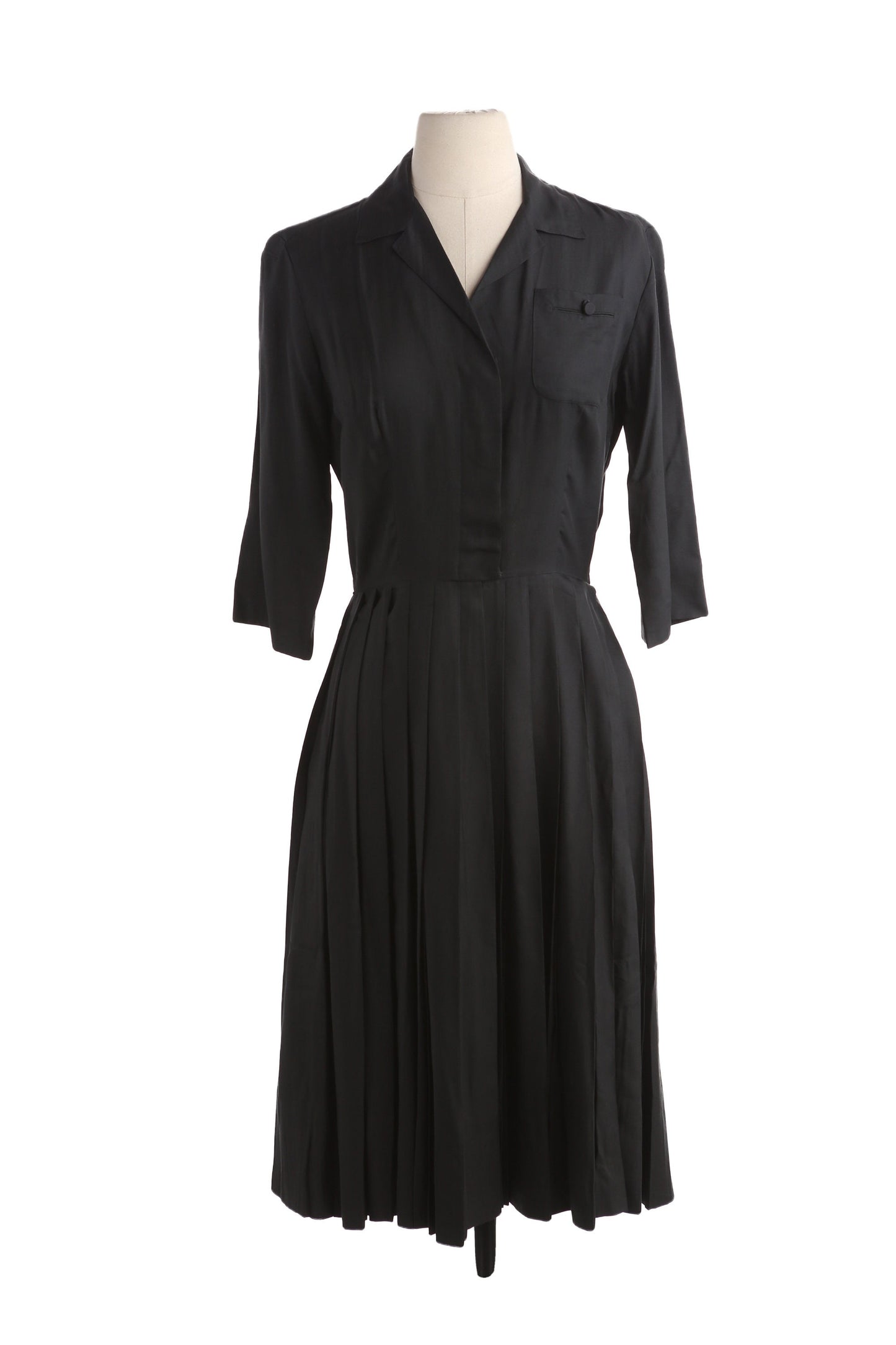 50s Women Black Casual Dress