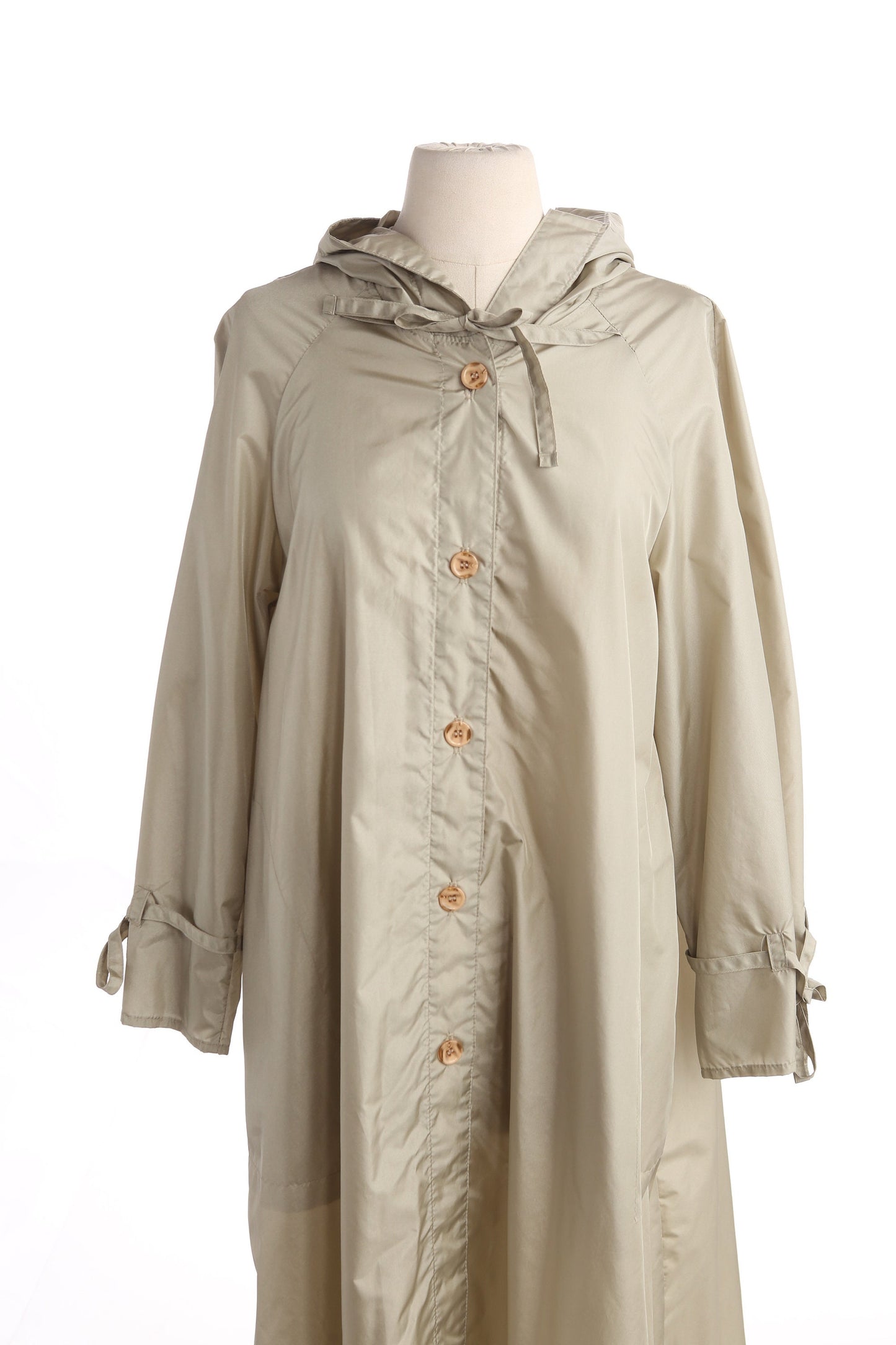 Vintage Women Nylon Trench Coat