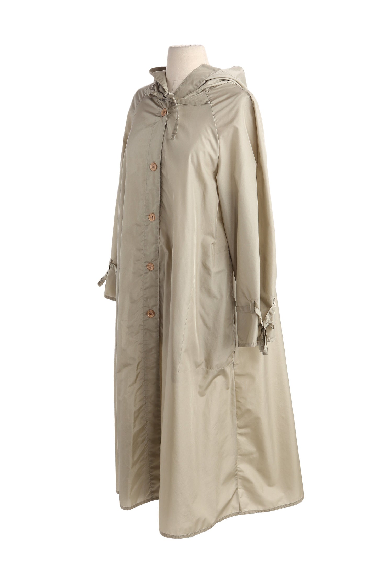 Vintage Women Nylon Trench Coat