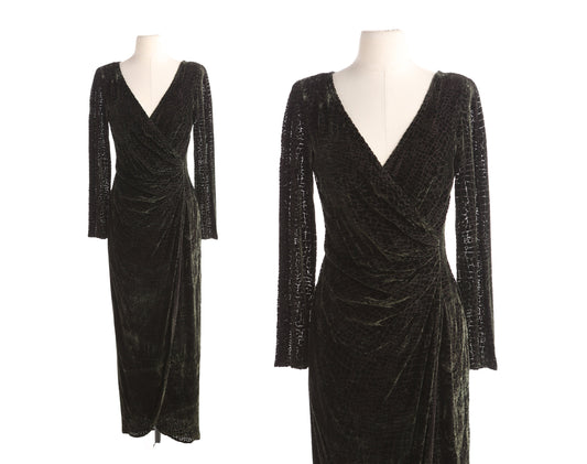 90s Women Black Evening Dress by TADASHI