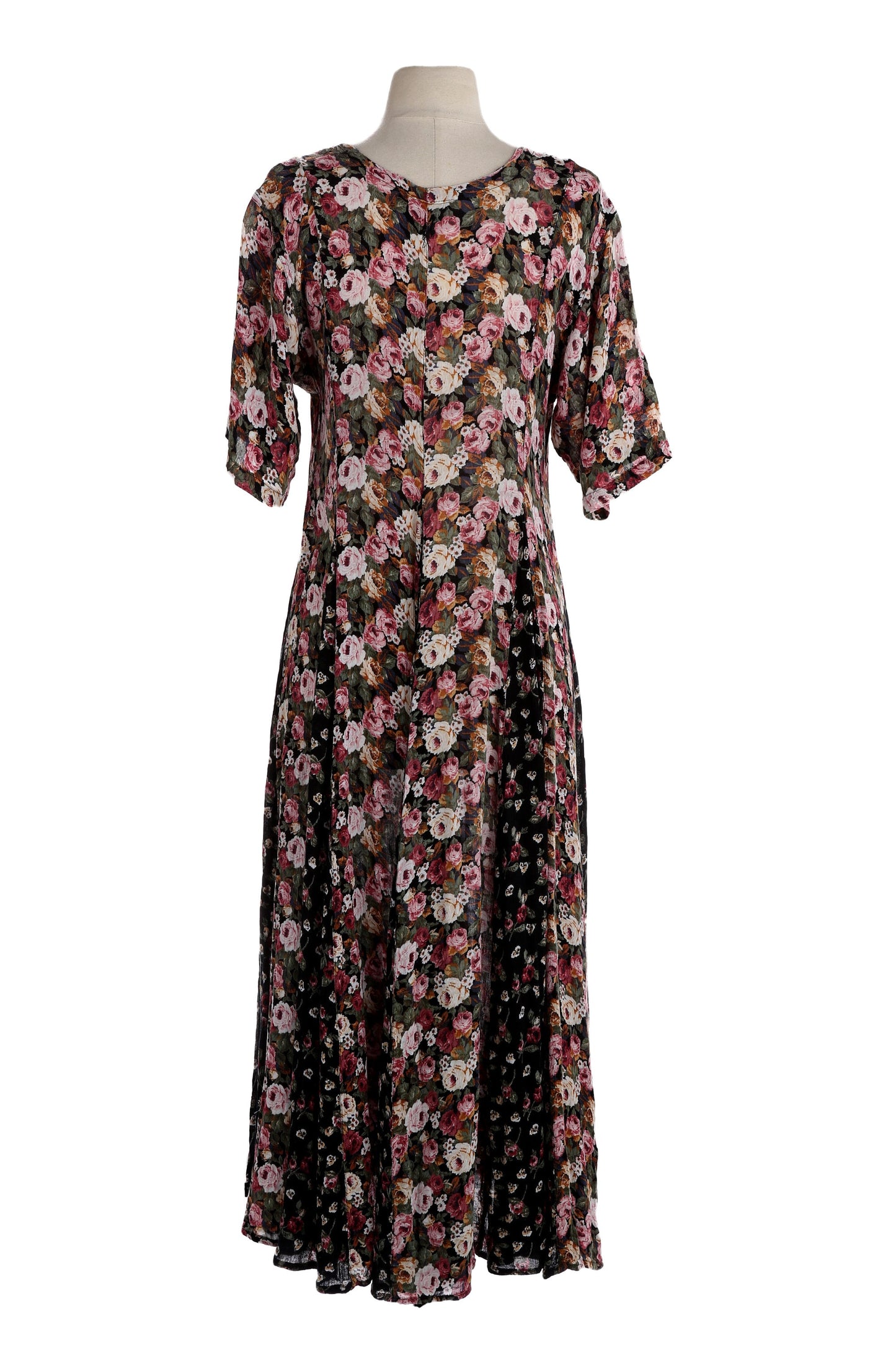 90s Women Floral Print Summer / Casual Dress