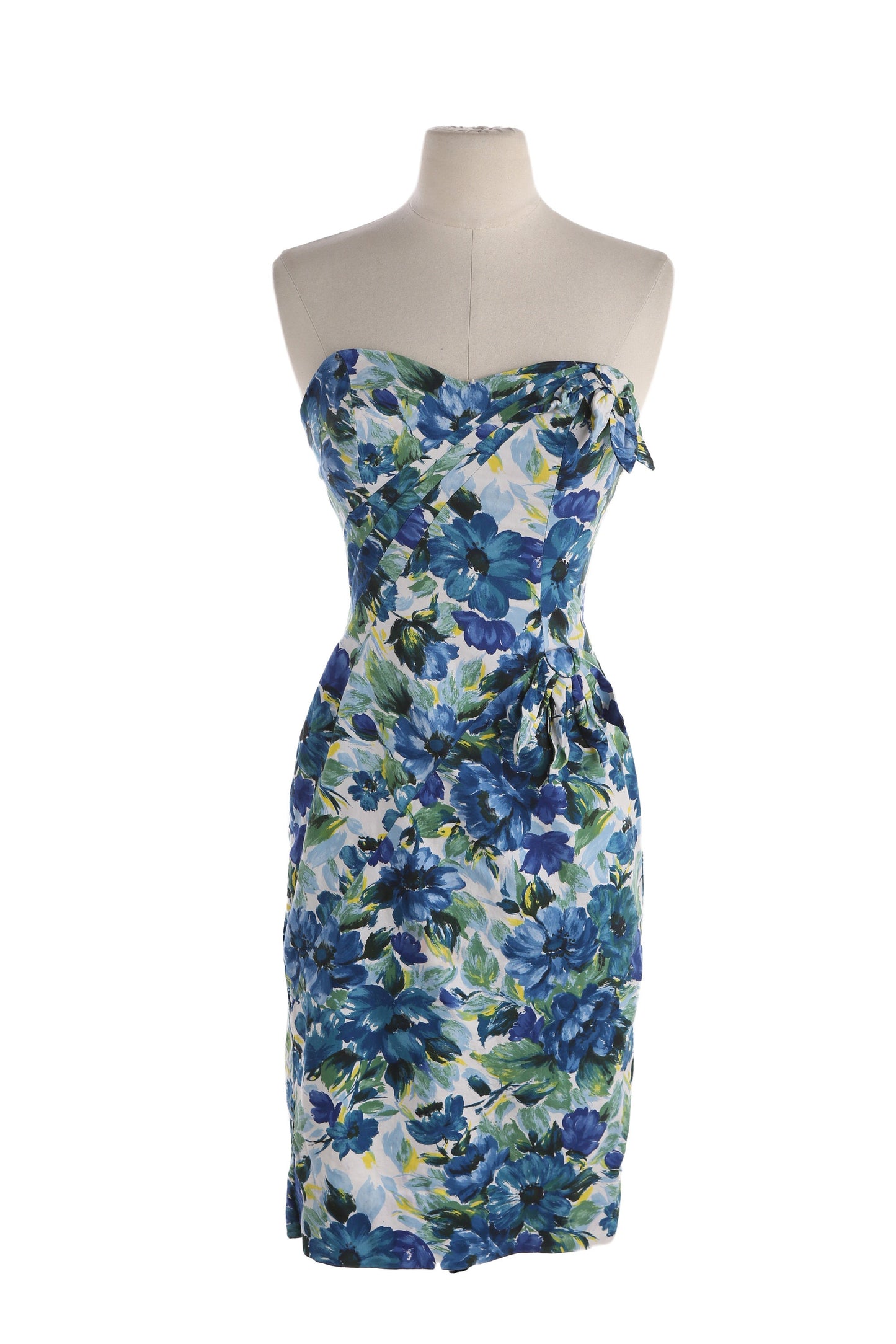 Vintage Women Sleeveless Floral Print Casual Dress / Era: 80s - 90s