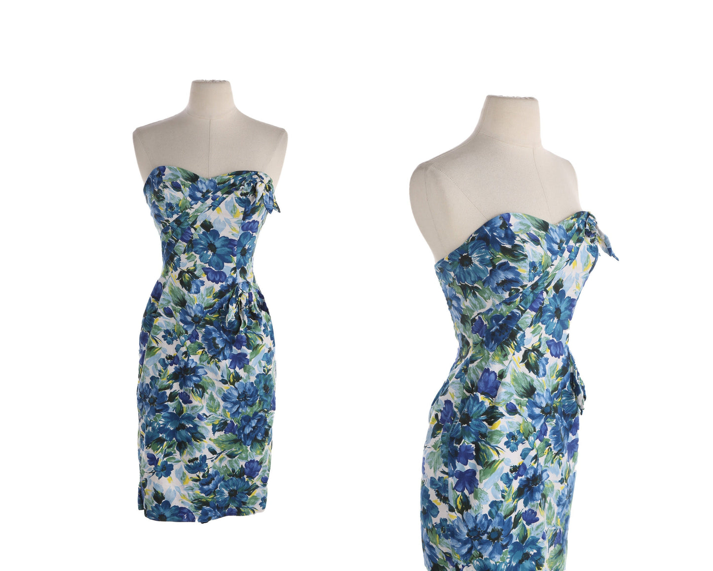 Vintage Women Sleeveless Floral Print Casual Dress / Era: 80s - 90s