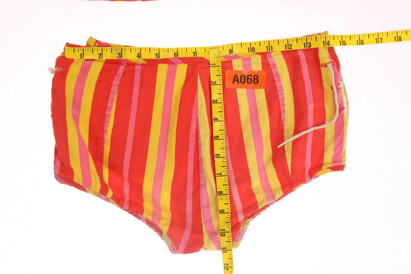 Vintage Women's Striped Swimsuit / Estimated Era 60s - 70s
