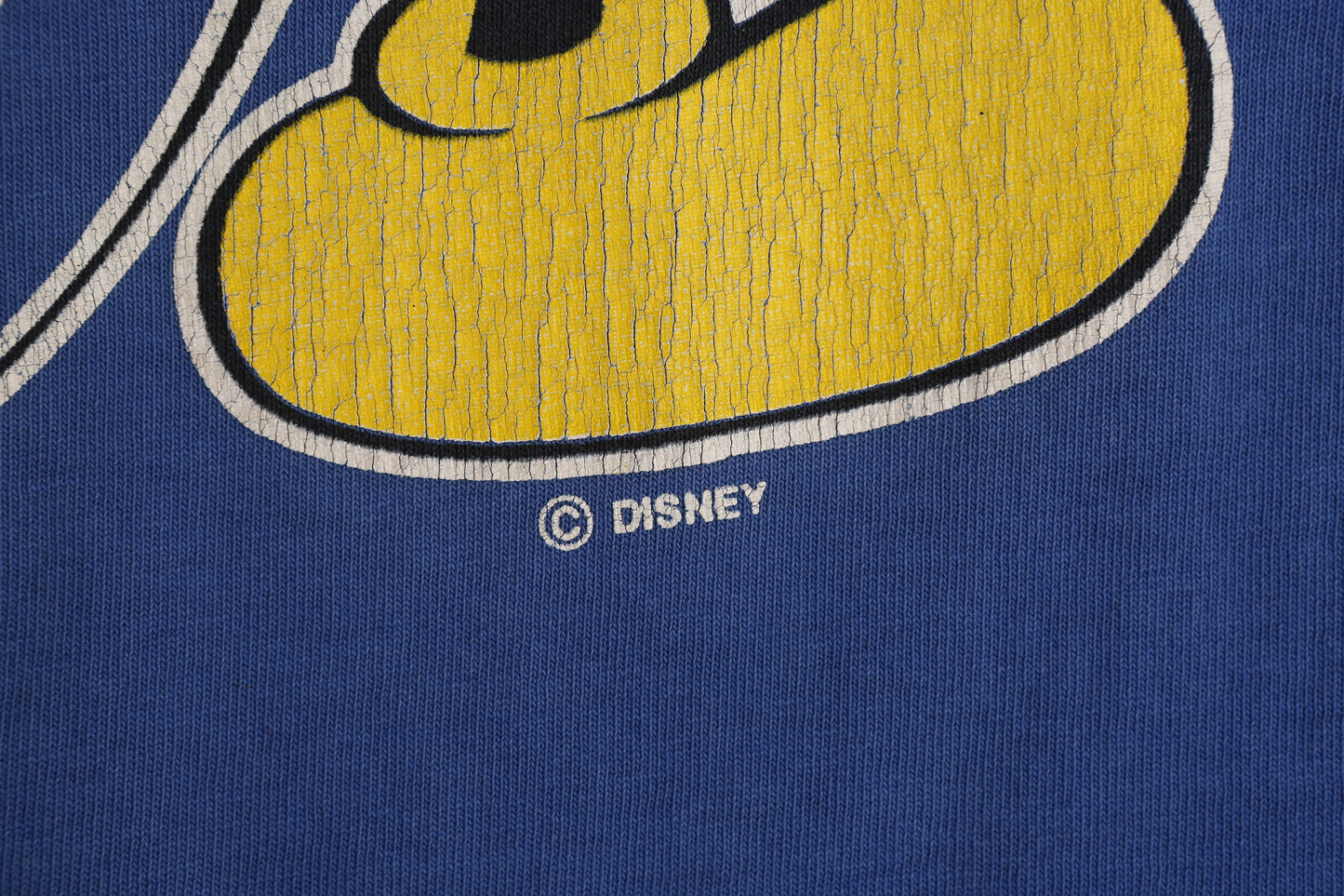 Vintage Mickey Mouse Blue Graphic T-shirt