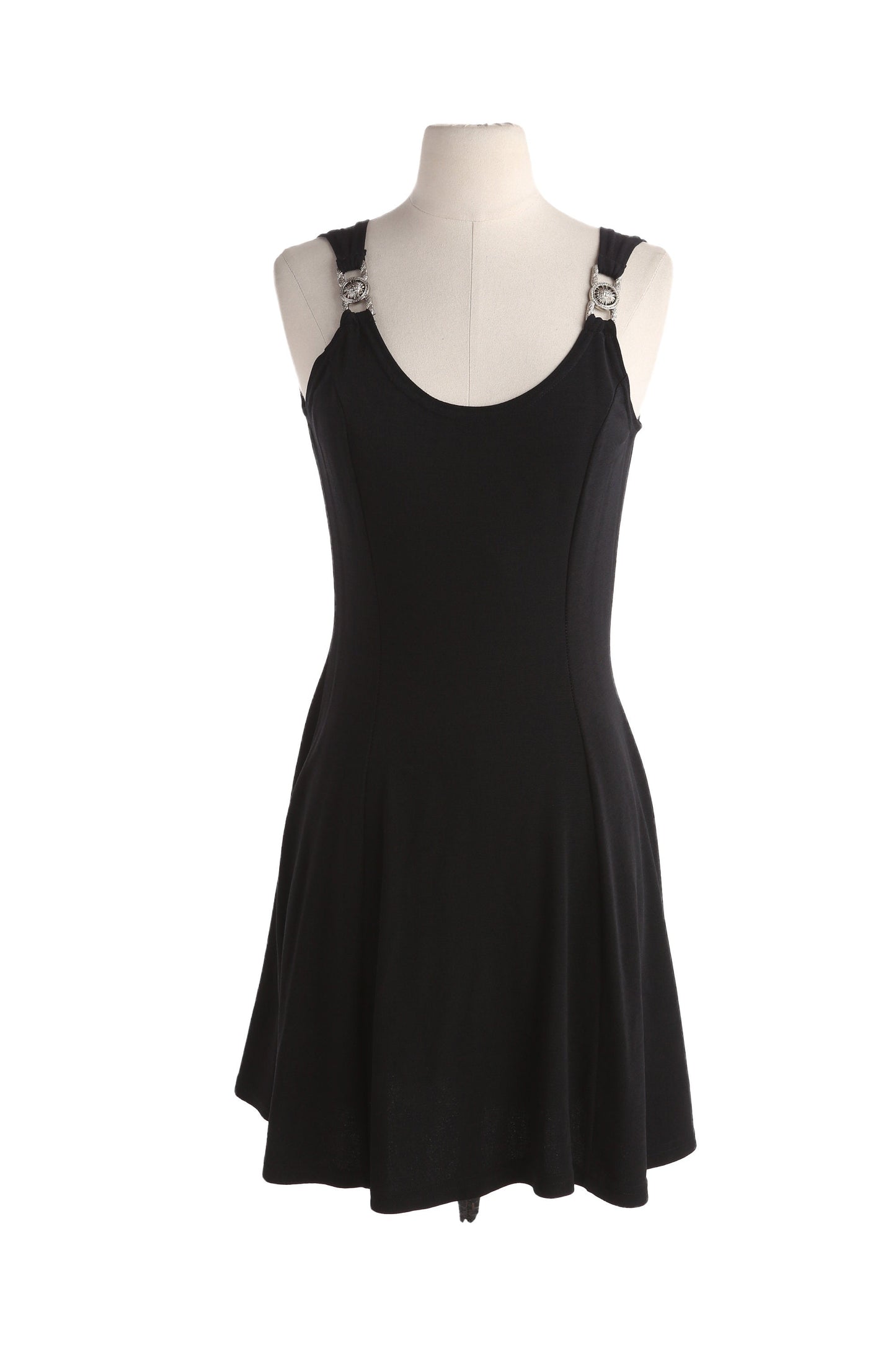 90s Women Black Evening Dress