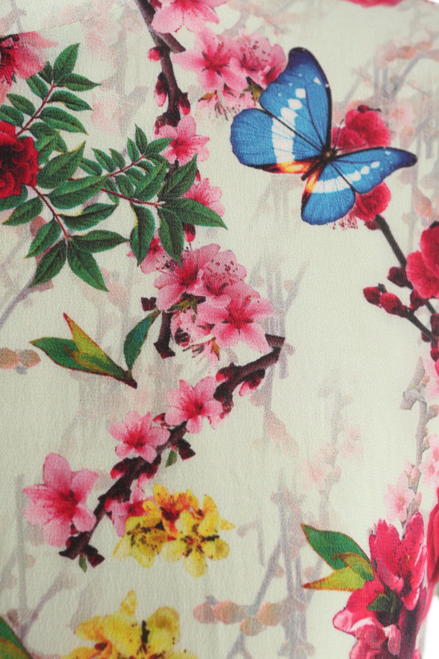 Vintage White Cheongsam Floral Print Summer - Casual Dress