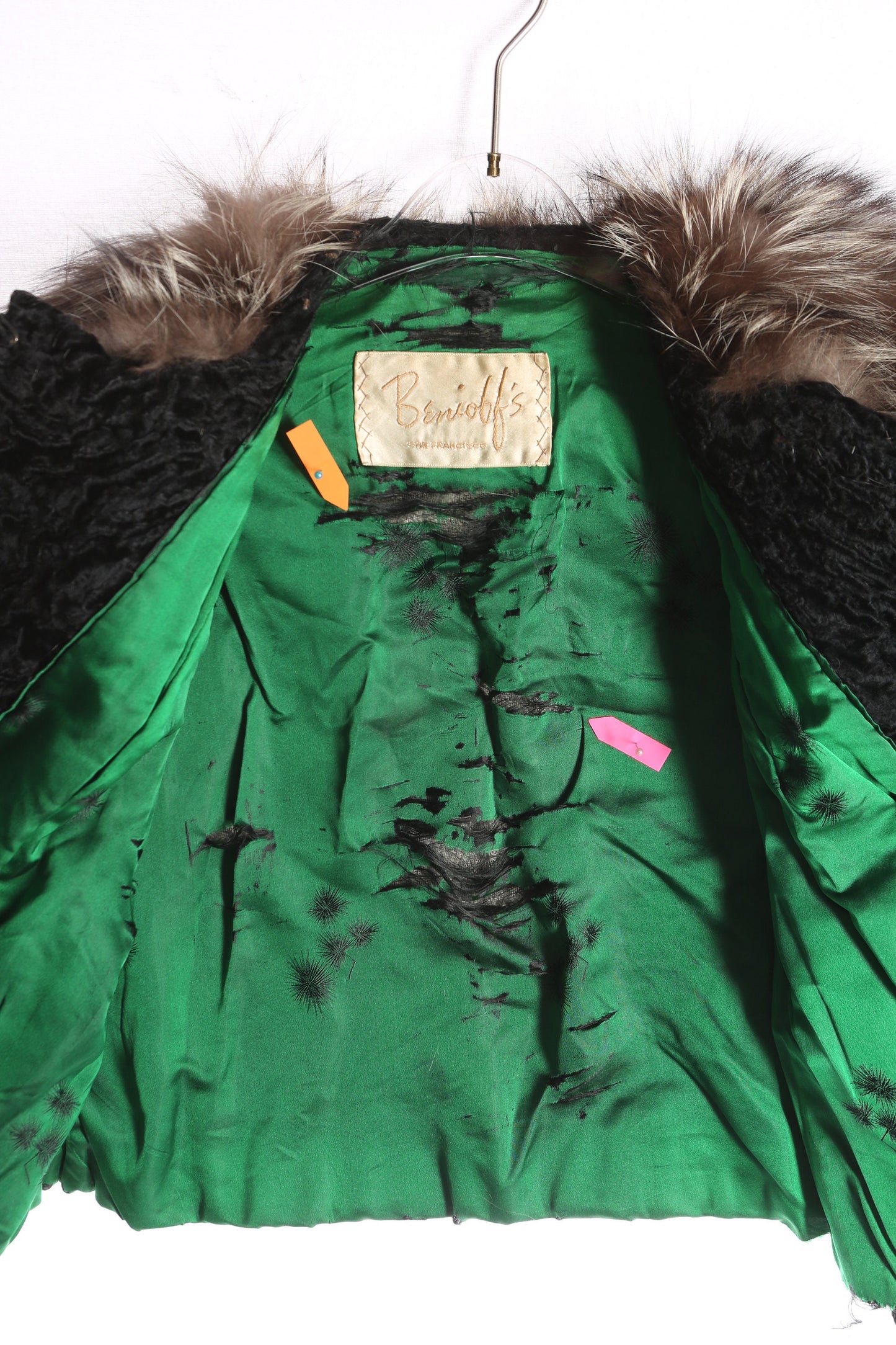 Vintage Black Short Casual Jacket with Fur Collar