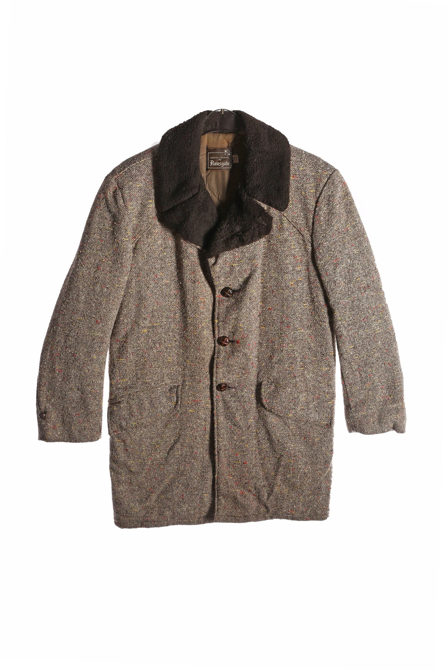 Vintage Men's Brown Winter Coat by Ramsgate