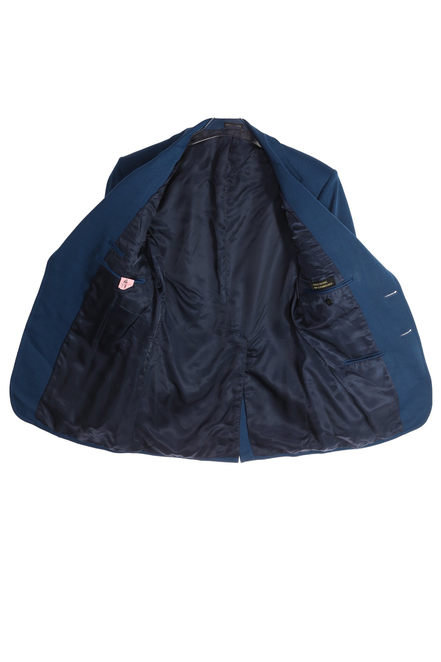 70s Men Blue Polyester Casual Suit