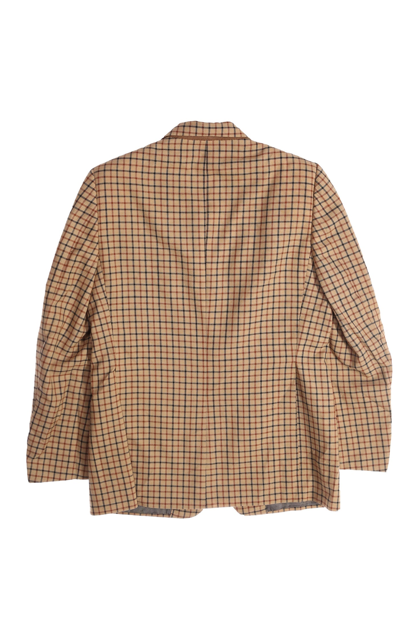 Vintage Men's Beige Plaid Casual Suit by Pierre Cardin for Miller Brothers New York