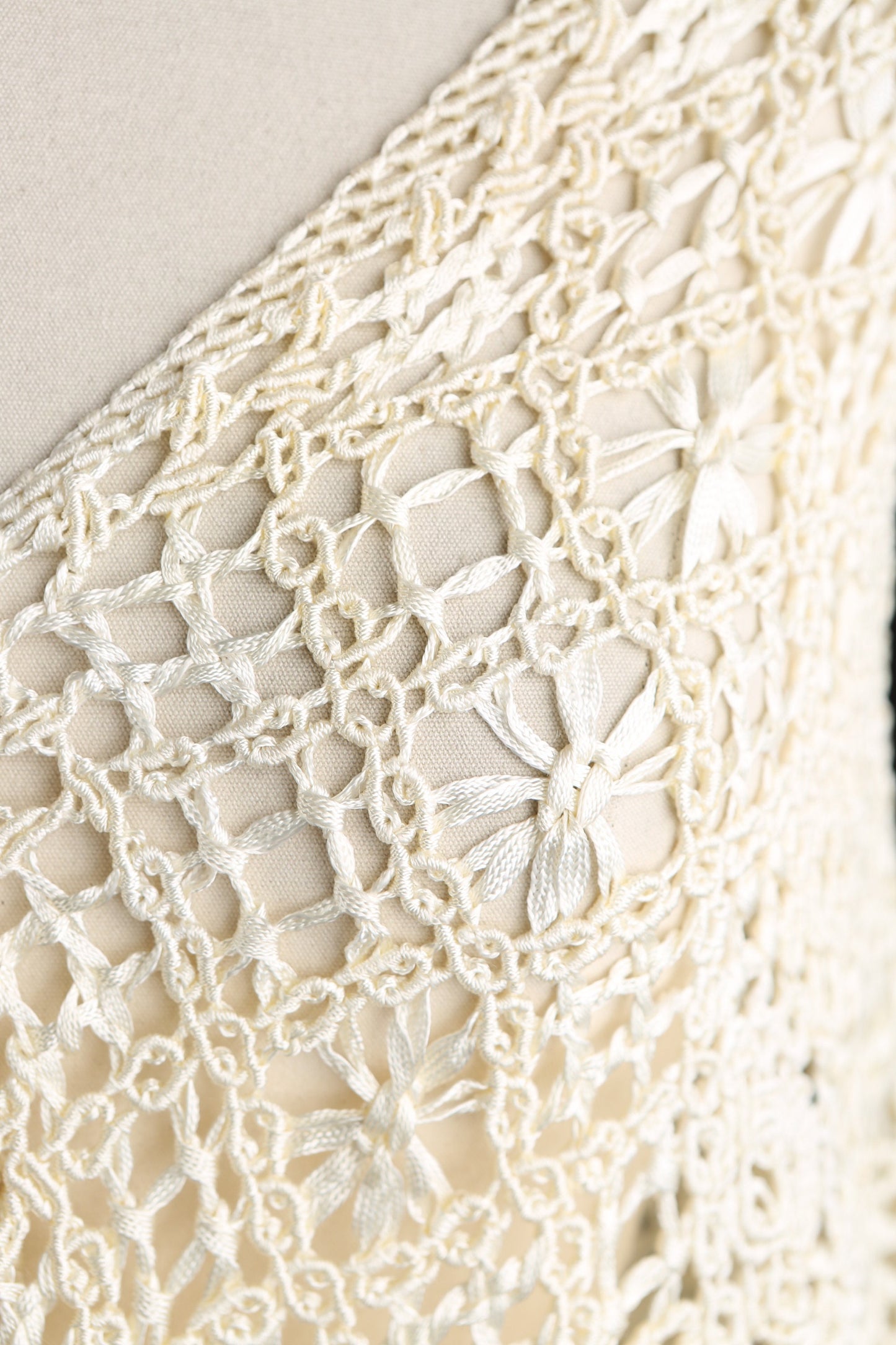 Vintage Women's Crochet Shawl