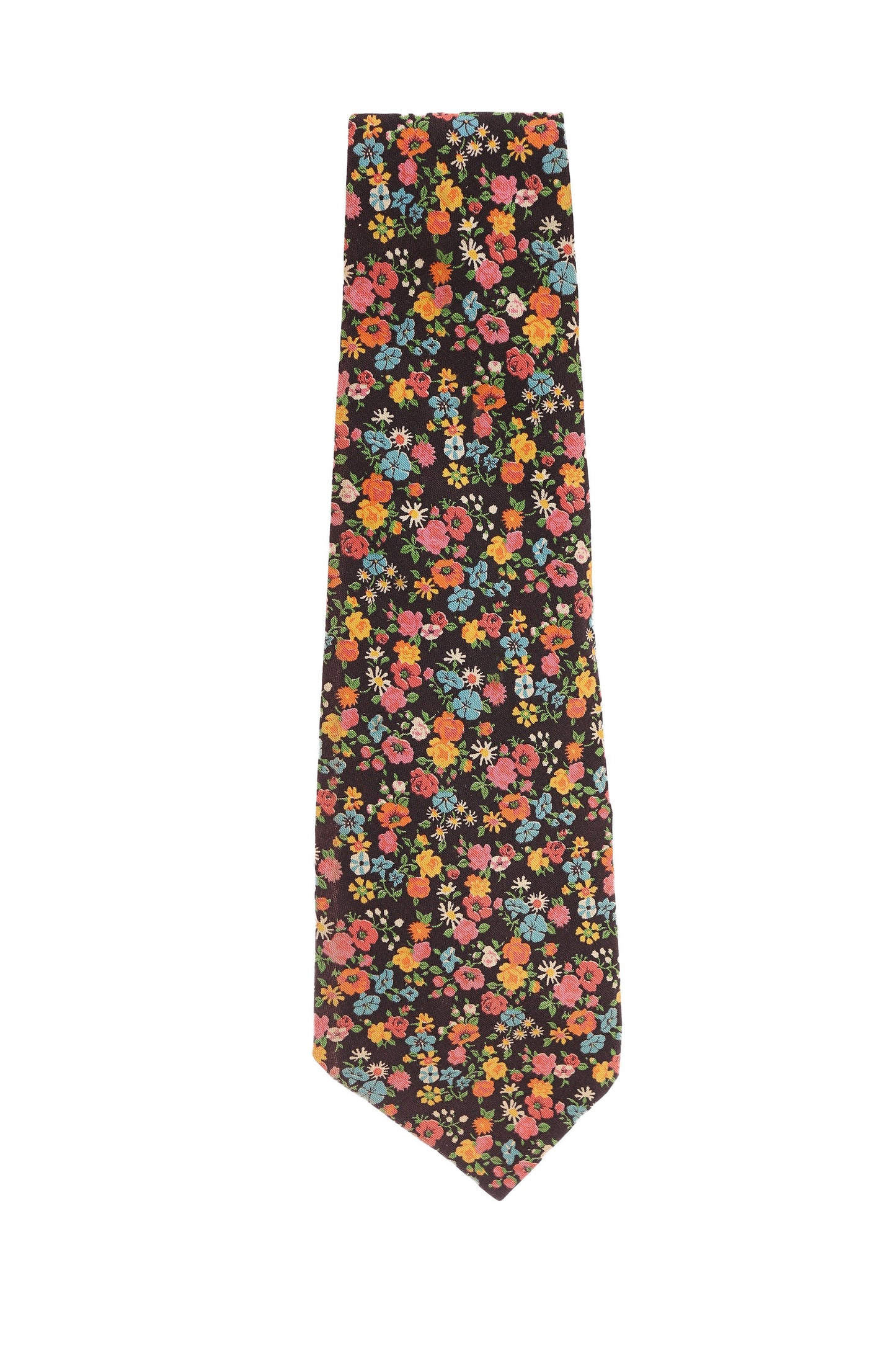 Vintage Floral Print Neck Tie