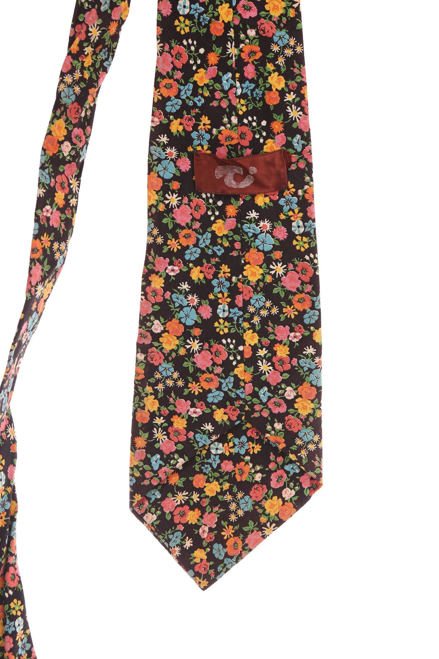 Vintage Floral Print Neck Tie