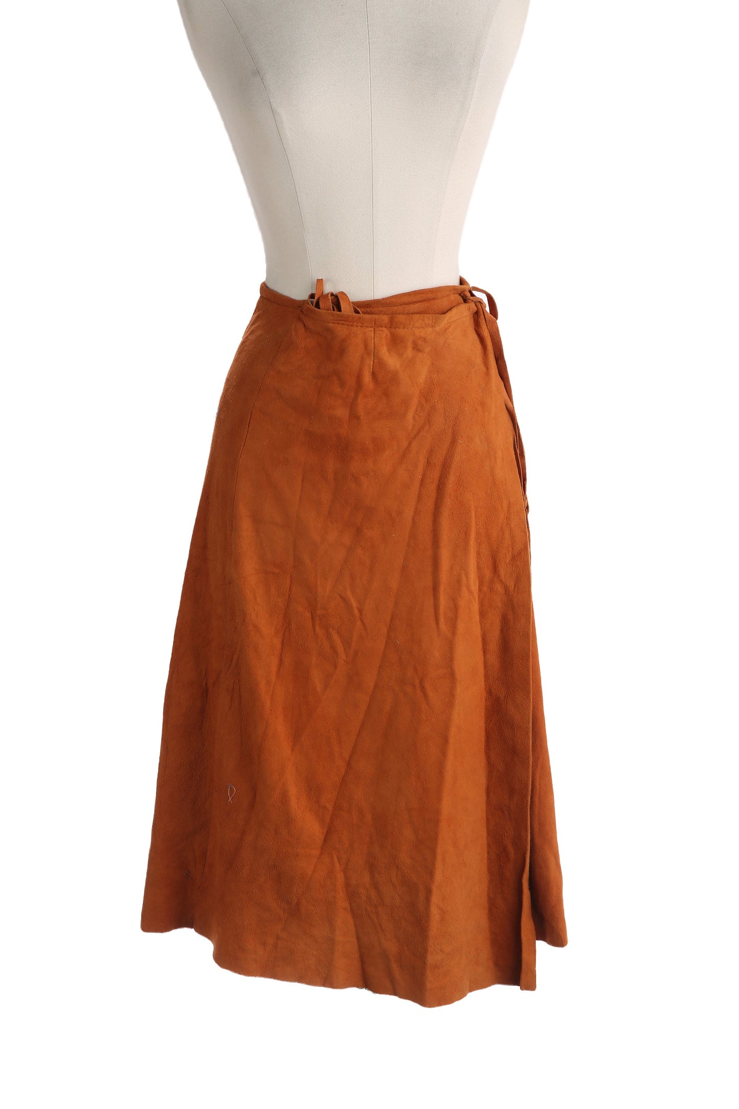 Vintage Brown Suede Skirt by Char and Sher for Seven Beauties