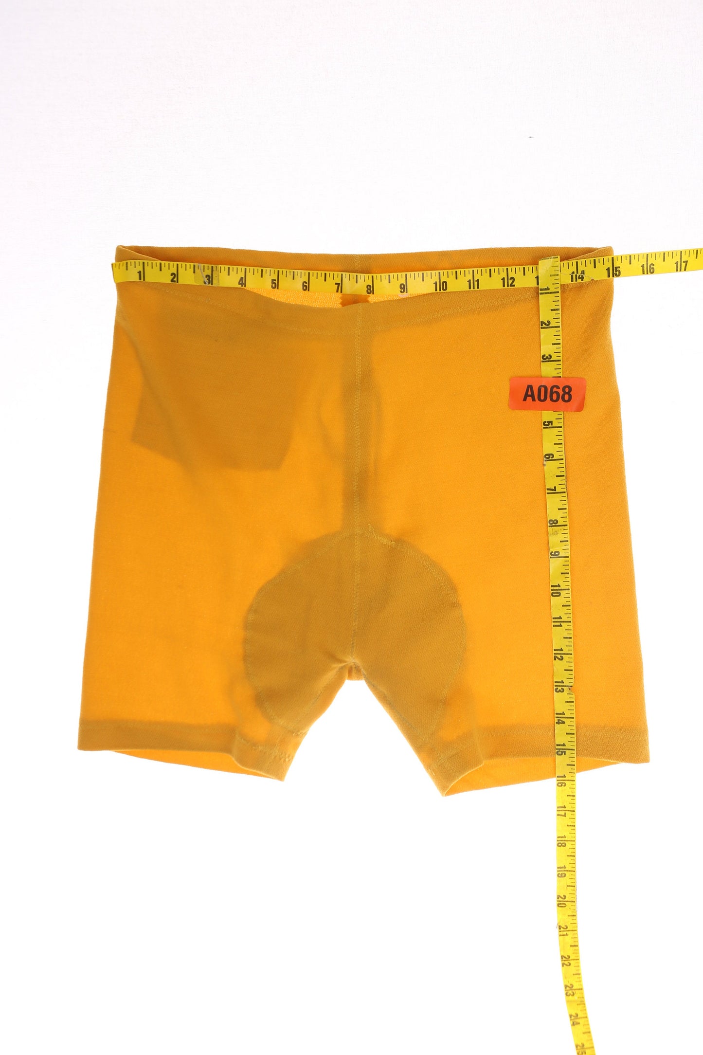 Vintage Men's Yellow Athletic Shorts / Estimated to be Cycling Shorts