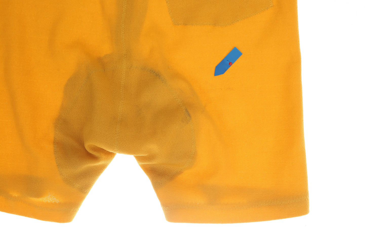 Vintage Men's Yellow Athletic Shorts / Estimated to be Cycling Shorts