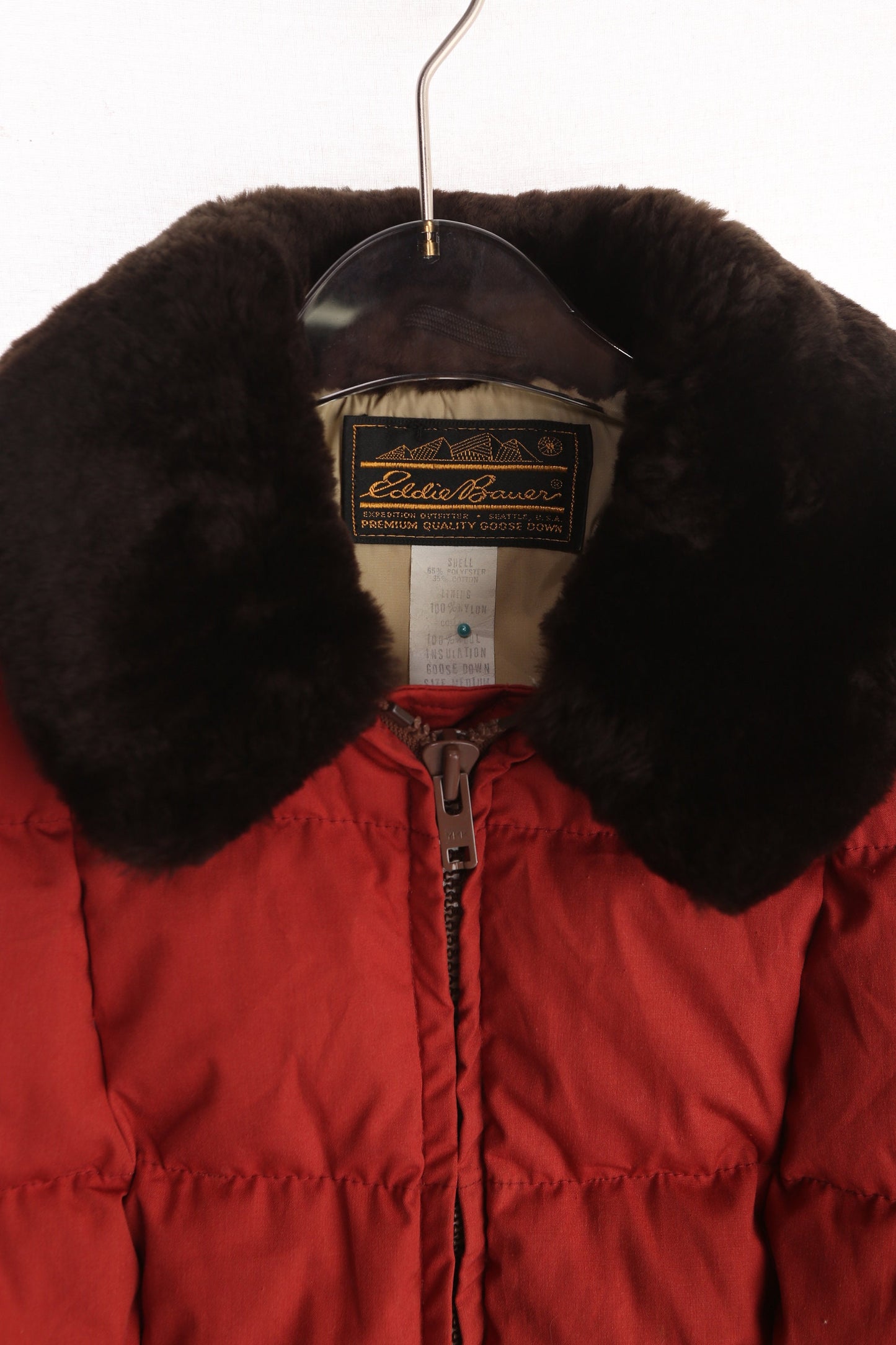 Vintage Women's Down jacket with Faur Fur Collar by Eddie Bawer