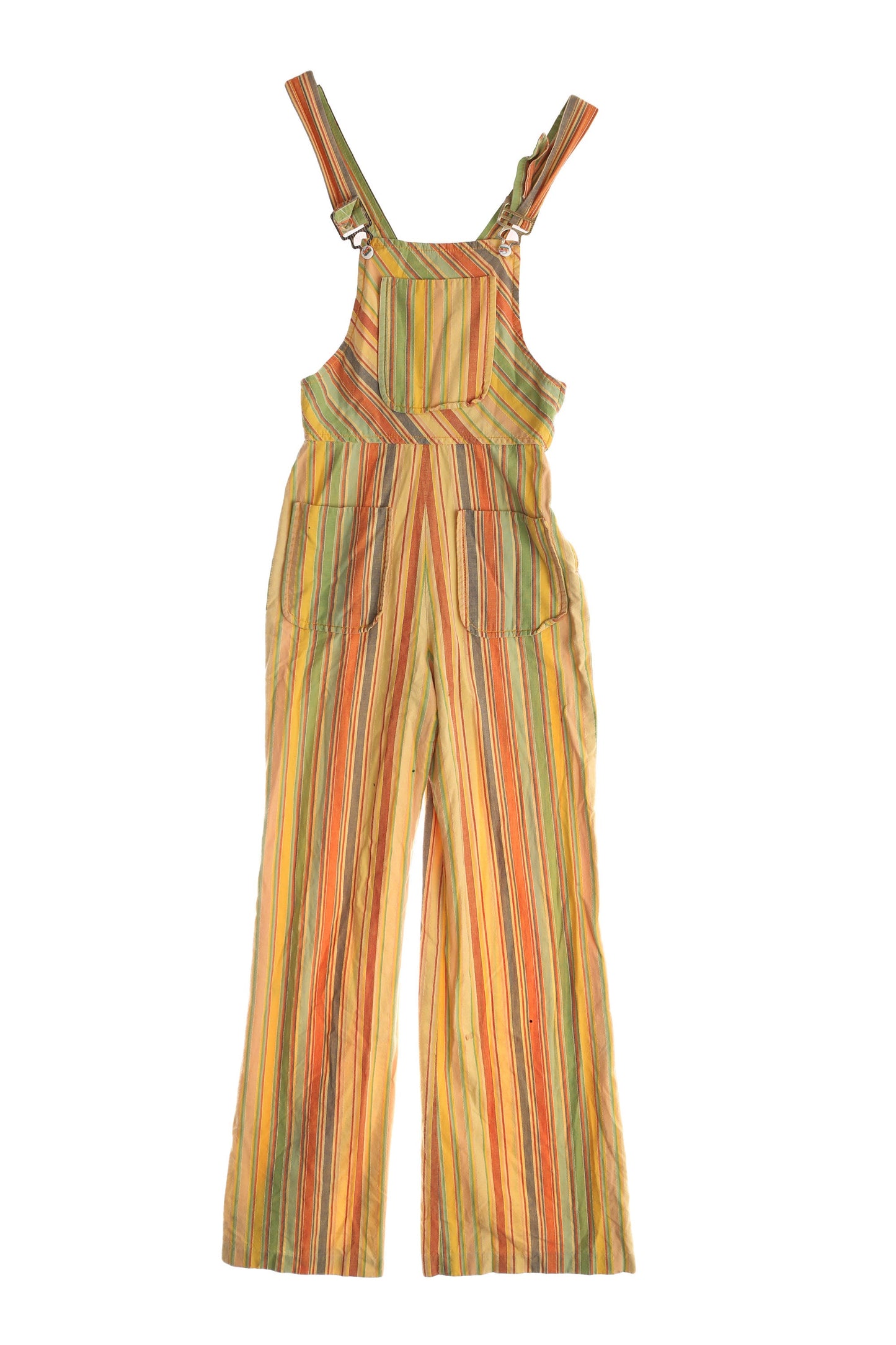 Vintage Striped Cotton Overall