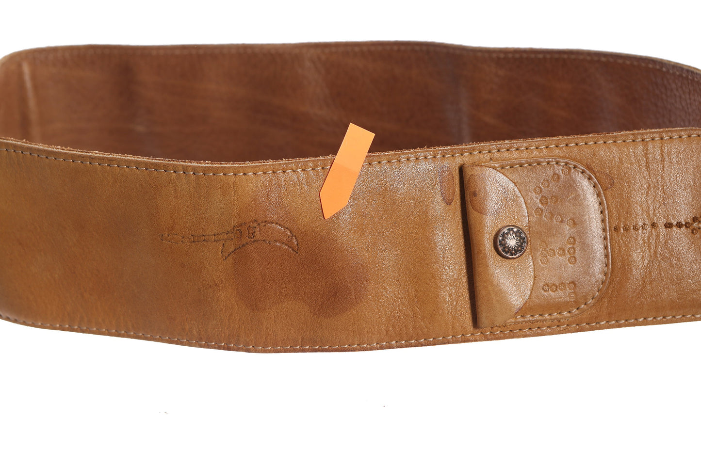 Vintage Guitar Brown Leather Strap