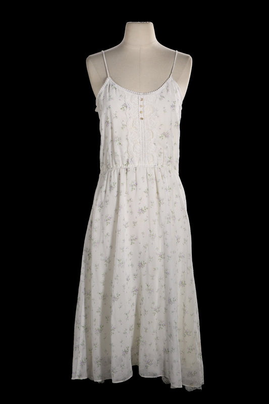 Vintage Women's Floral Print Summer Prairie Dress