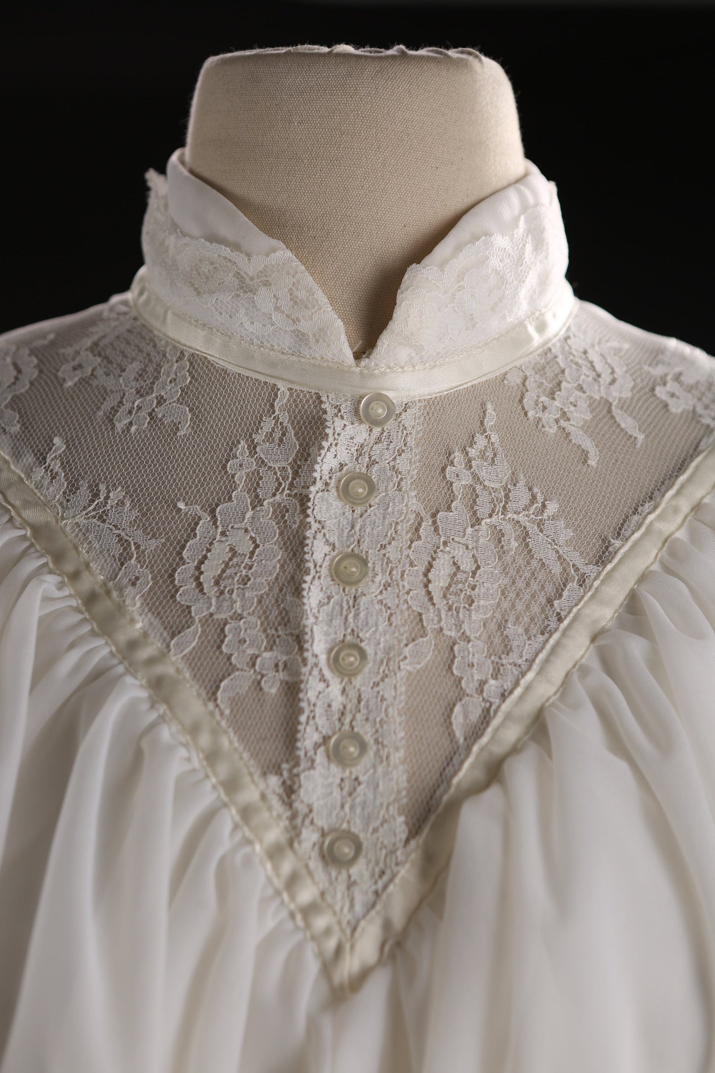Vintage Women's White Prairie Dress
