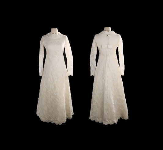 Vintage White Wedding Dress by Edythe Vincent for Alfred Angelo