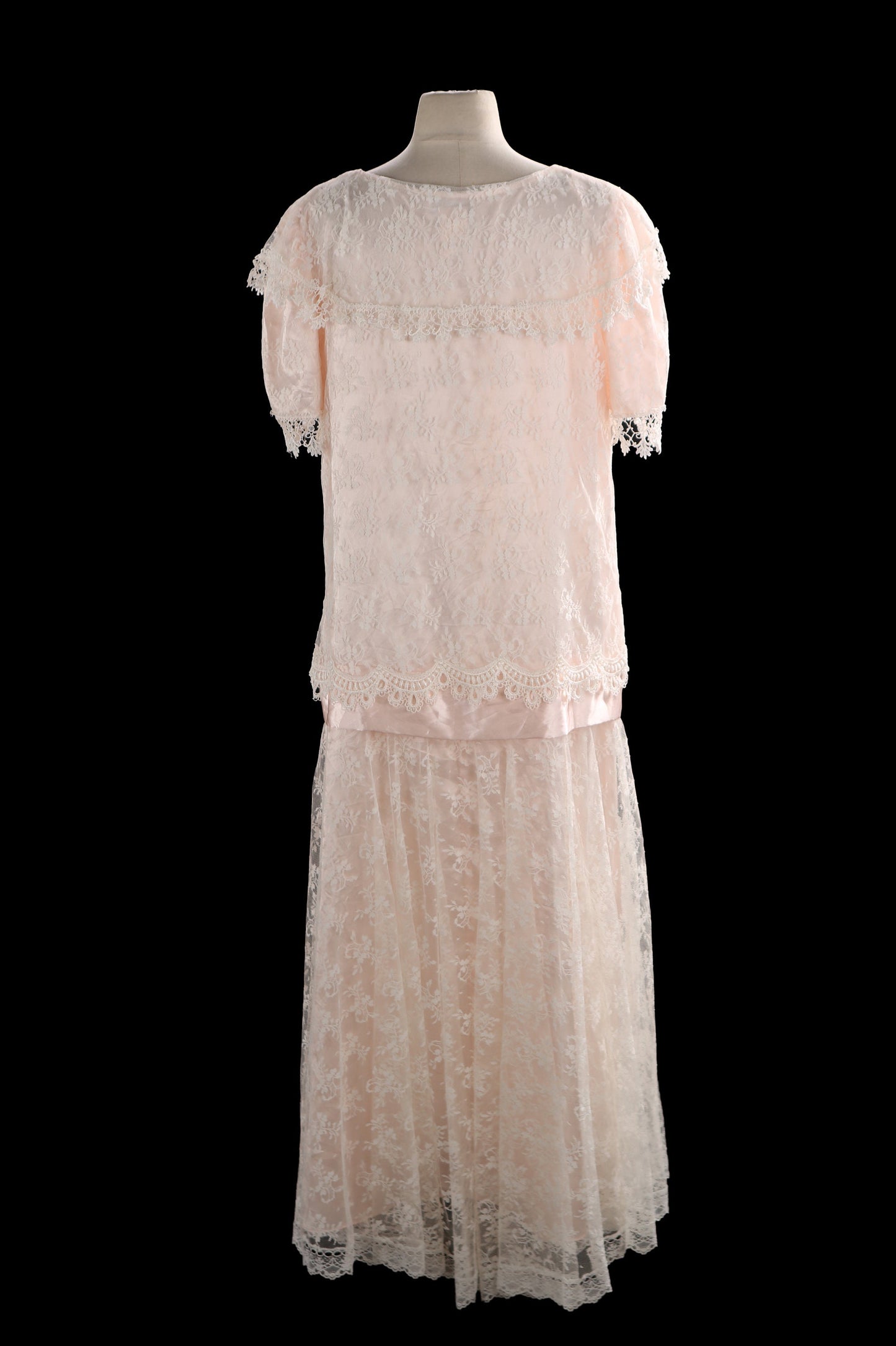 Vintage Scott McClintock Pink Lace Casual Dress