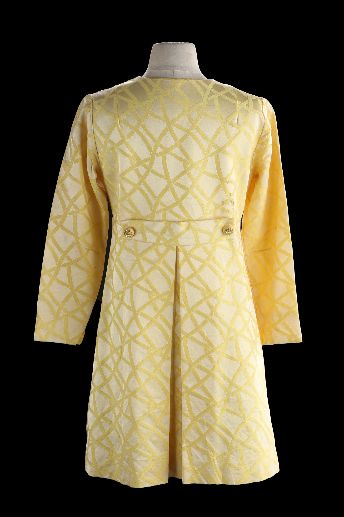 Vintage Women's Yellow Casual Winter Coat