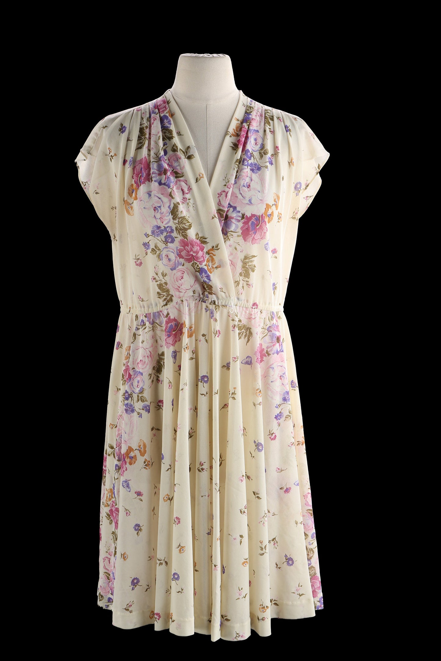 80s Summer Dress with Floral Print