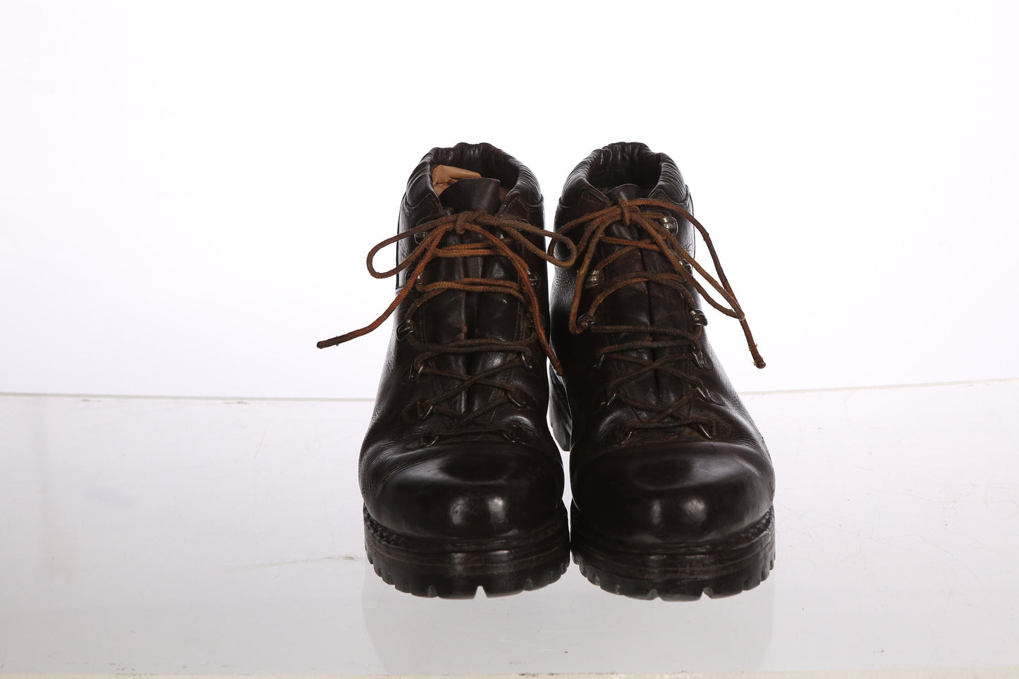 Vintage Brown Leather Boots / Lace Up / Hiking Style Boots - Men’s Size 9