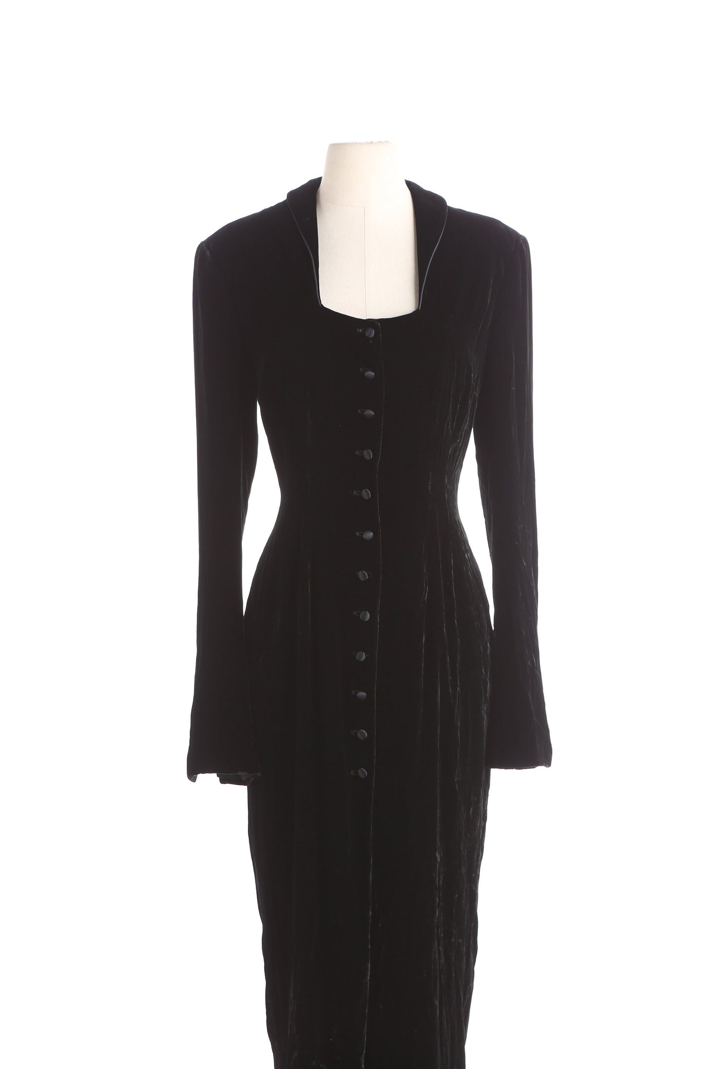 90s Women Black Velour Casual Jumpsuit