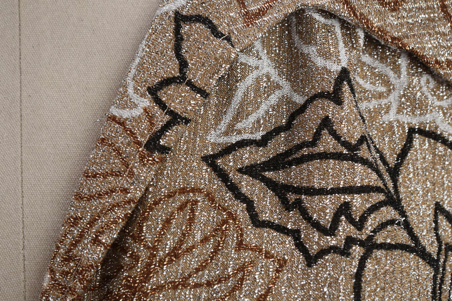 70s Women Brown Floral Print Long Poly Dress