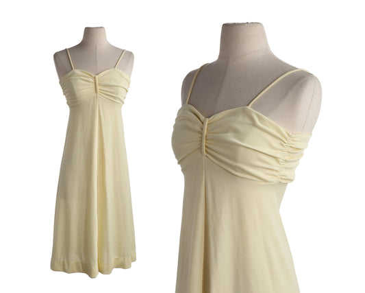 70s Yellow Casual Dress