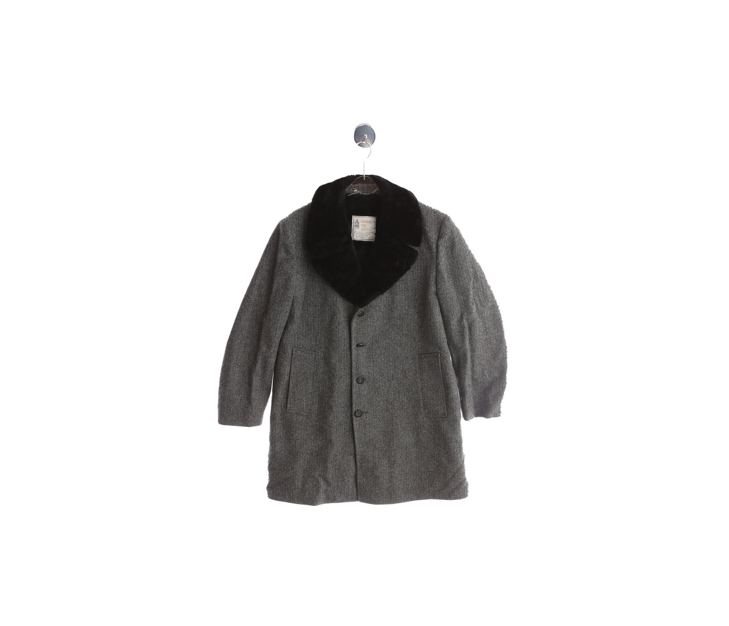 Vintage Men's Gray Winter Coat byb London Fog