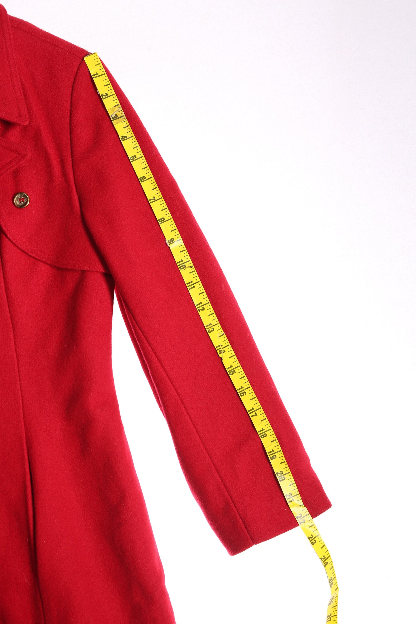 Vintage Women's Red Trench Coat by Susan Lynn