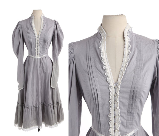 Vintage Women's Gray Prairie Dress