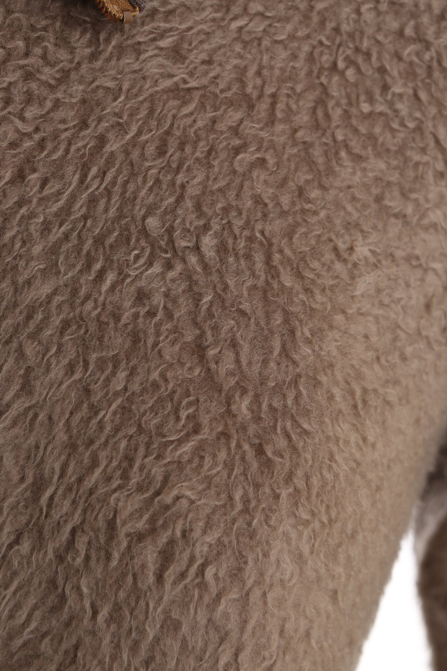 Vintage Men's Brown Mohair Half Zipper Sweatshirt