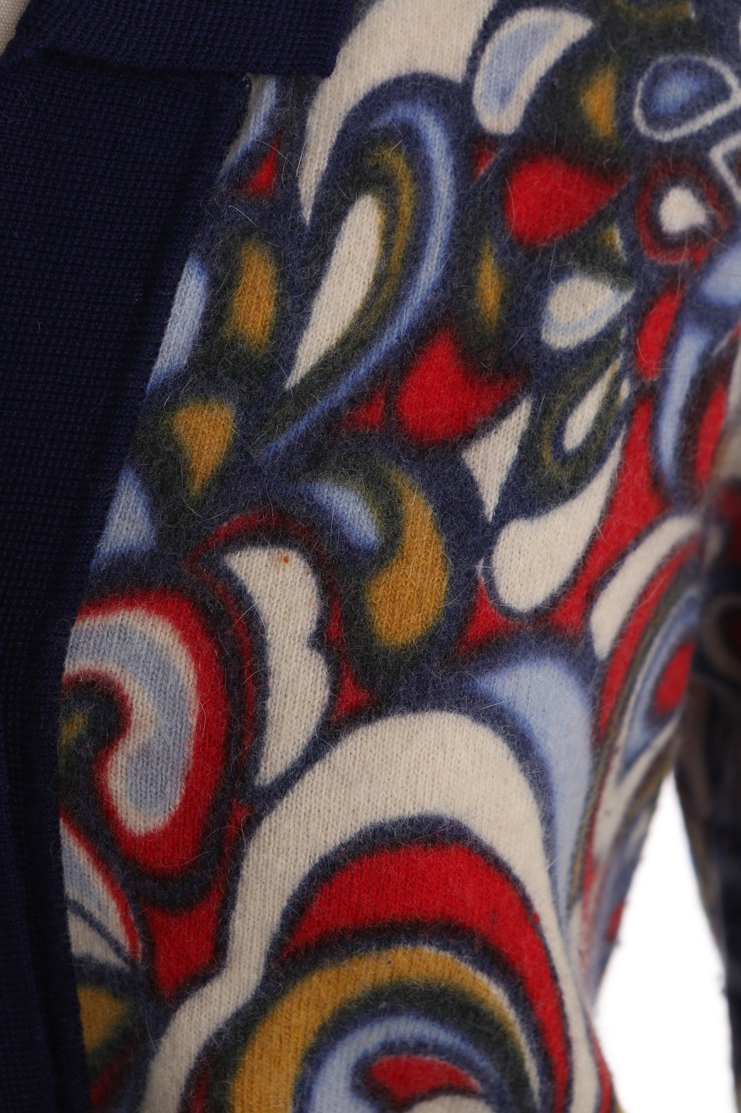 Vintage Women Button Up Cardigan Sweater - Hand Printed - by Diane de Luxe