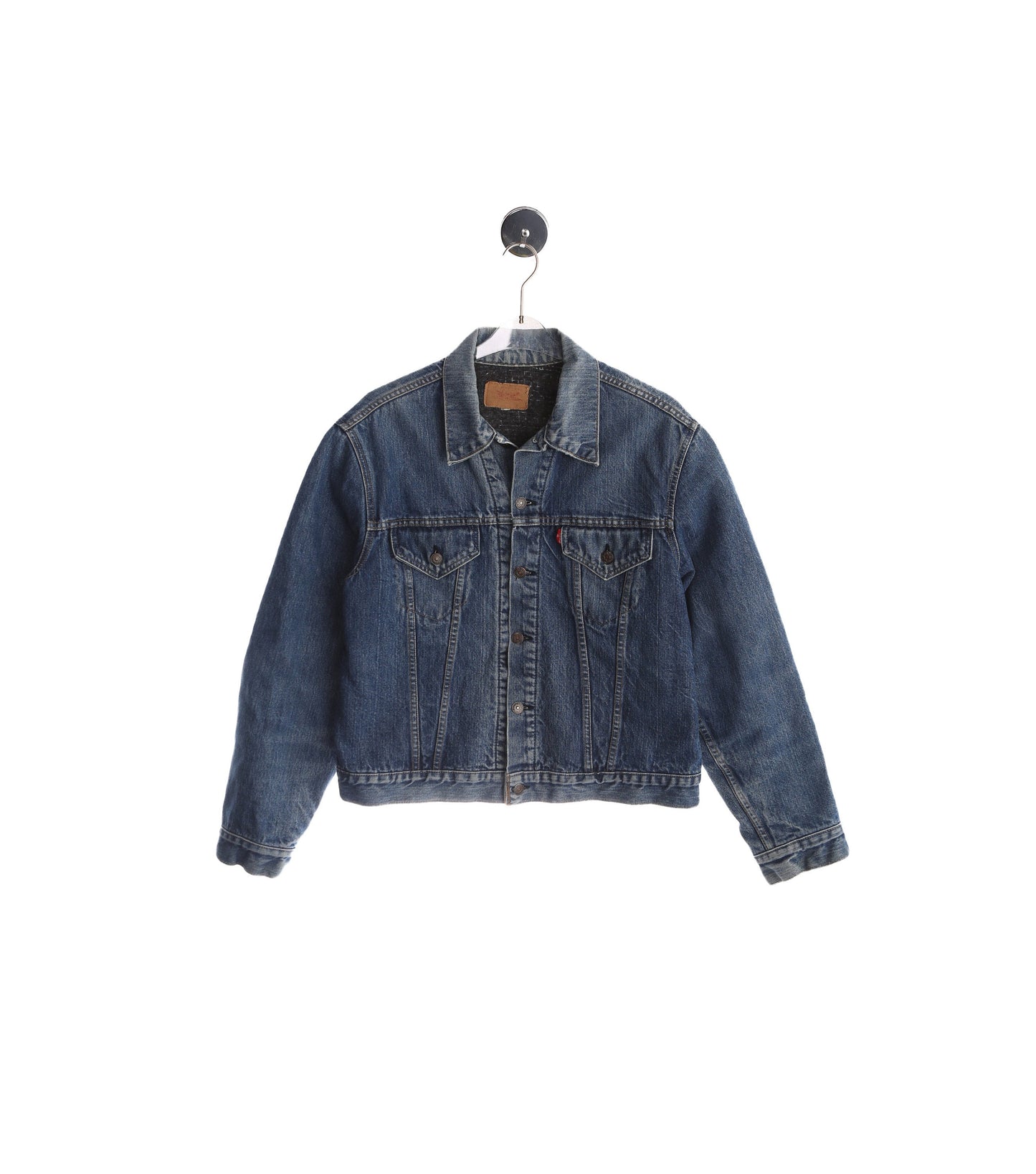 Vintage Levi's Trucker Denim Jacket with Wool Lining / Estimated Era 70's - 80's